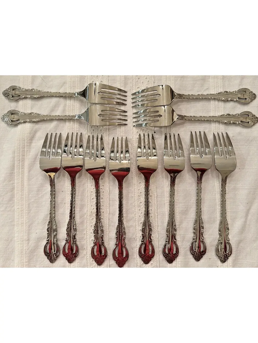 Wallace Countess Stainless Steel Flatware – Service for 12 – 61 Pc Set
